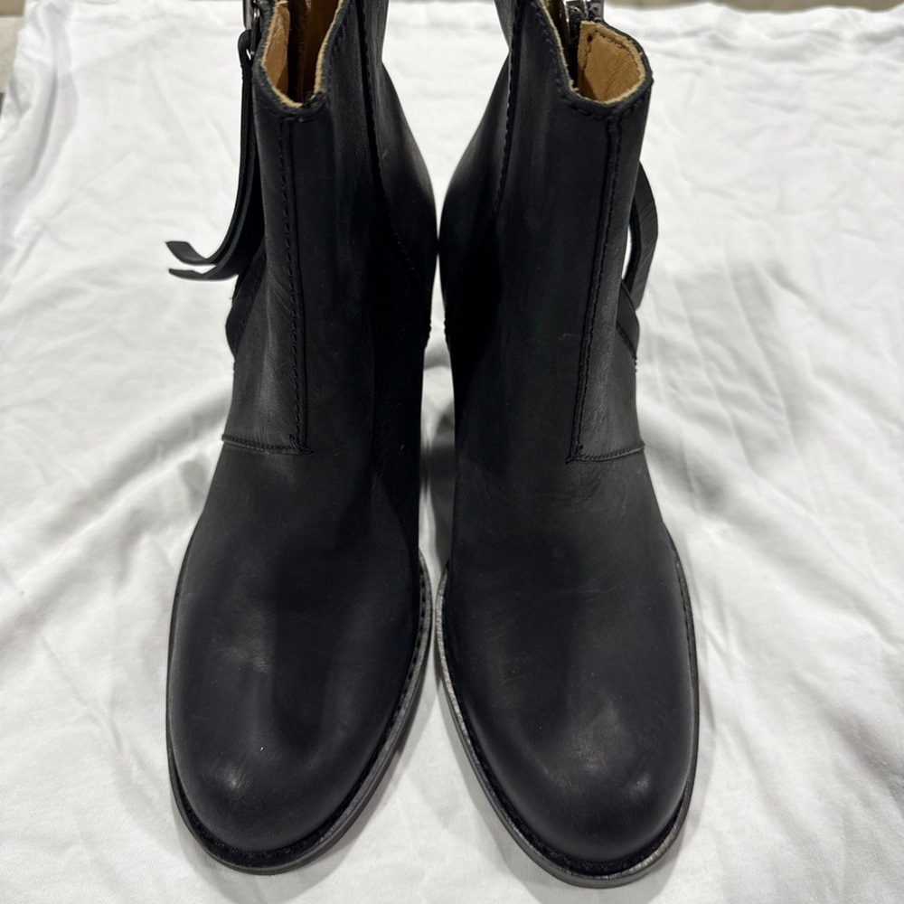 Acne Black Ankle Boots Sleek Chelsea Style